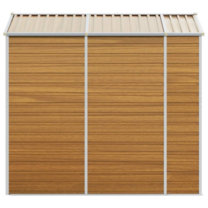 Capanno Giardino Marrone Chiaro 191x215x198cm Acciaio Zincato - homemem39