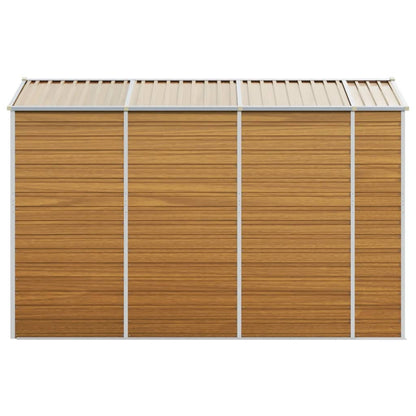 Capanno Giardino Marrone Chiaro 191x300x198cm Acciaio Zincato - homemem39