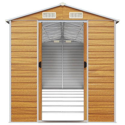 Capanno Giardino Marrone Chiaro 191x640x198cm Acciaio Zincato | homemem39