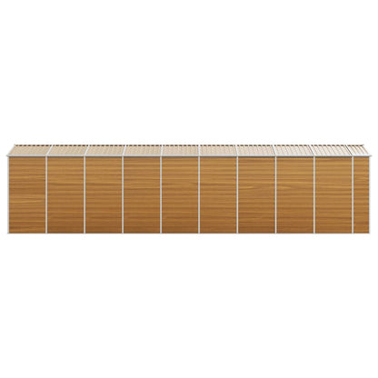 Capanno Giardino Marrone Chiaro 191x810x198cm Acciaio Zincato - homemem39