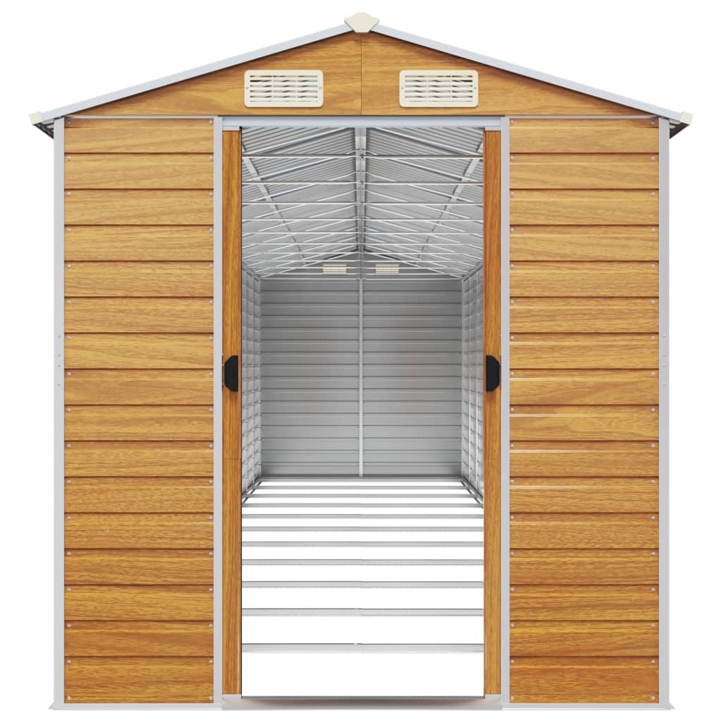 Capanno Giardino Marrone Chiaro 191x980x198cm Acciaio Zincato - homemem39