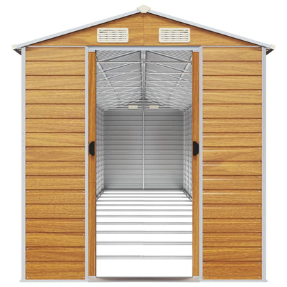 Capanno Giardino Marrone Chiaro 191x980x198cm Acciaio Zincato - homemem39