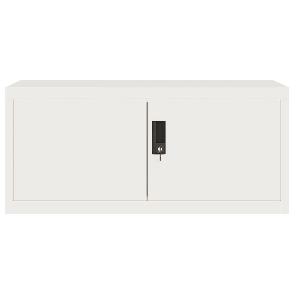 Armadio Classificatore Bianco 90x40x110 cm in Acciaio