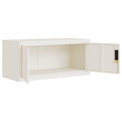 Armadio Classificatore Bianco 90x40x110 cm in Acciaio