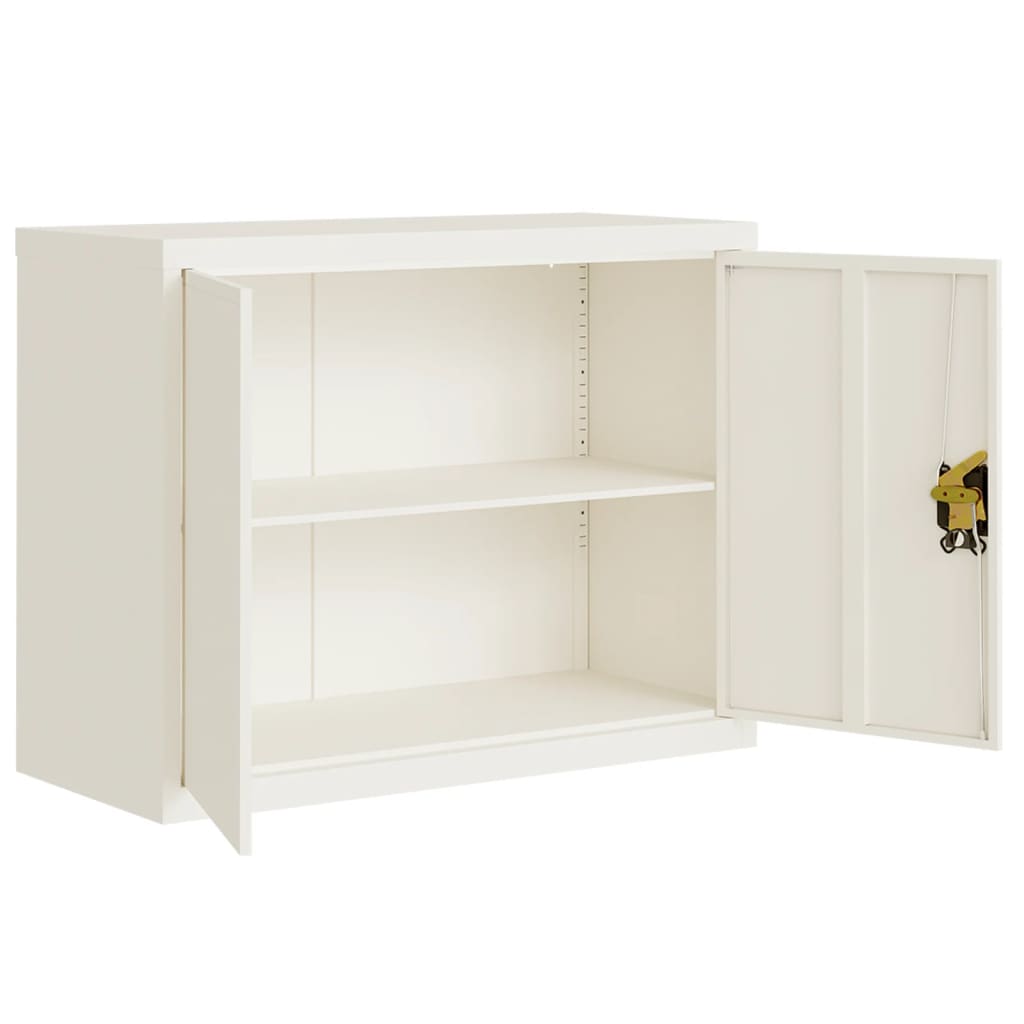 Armadio Classificatore Bianco 90x40x110 cm in Acciaio