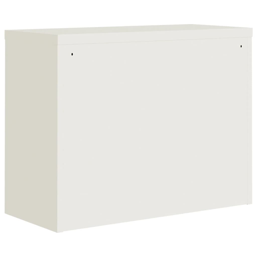 Armadio Classificatore Bianco 90x40x110 cm in Acciaio