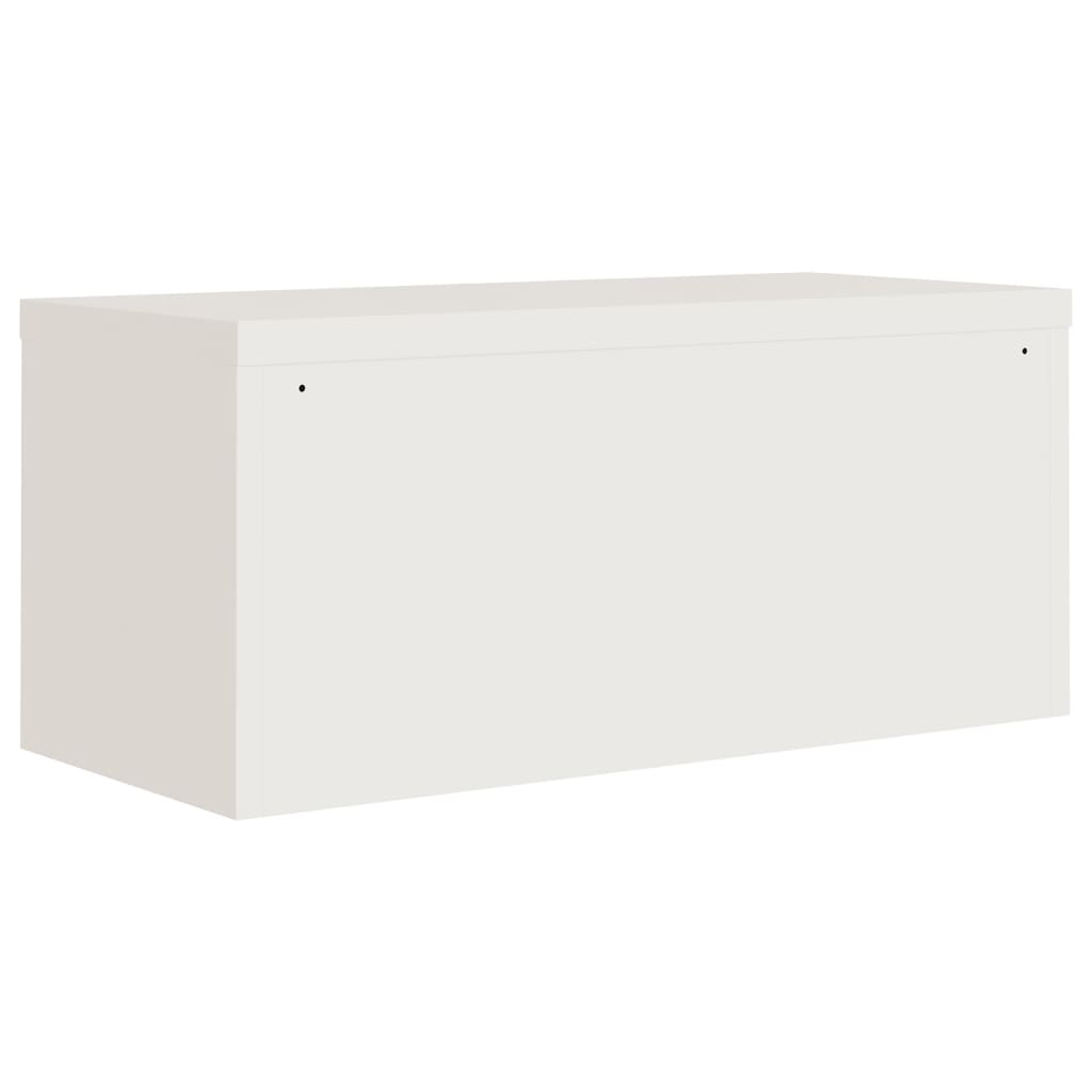 Armadio Classificatore Bianco 90x40x180 cm in Acciaio