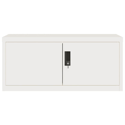 Armadio Classificatore Bianco 90x40x220 cm in Acciaio