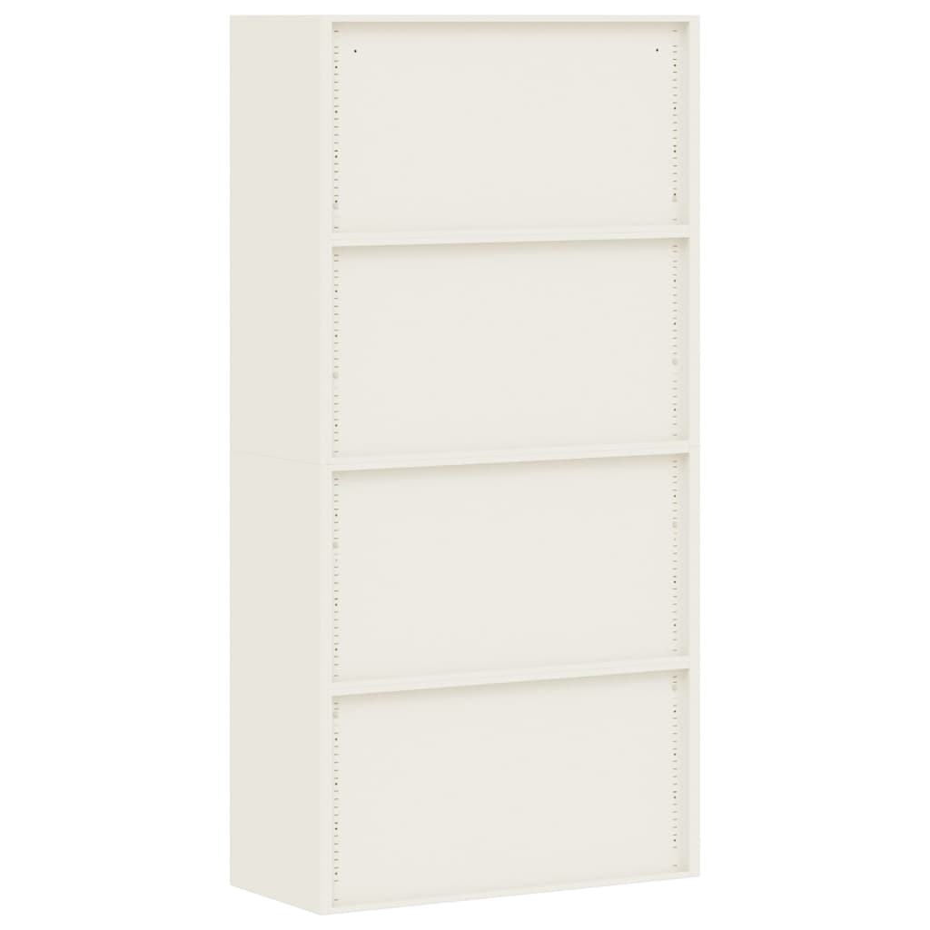 Armadio Classificatore Bianco 90x40x220 cm in Acciaio