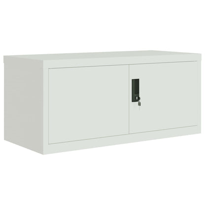 Armadio Classificatore Grigio Chiaro 90x40x110 cm in Acciaio | homemem39