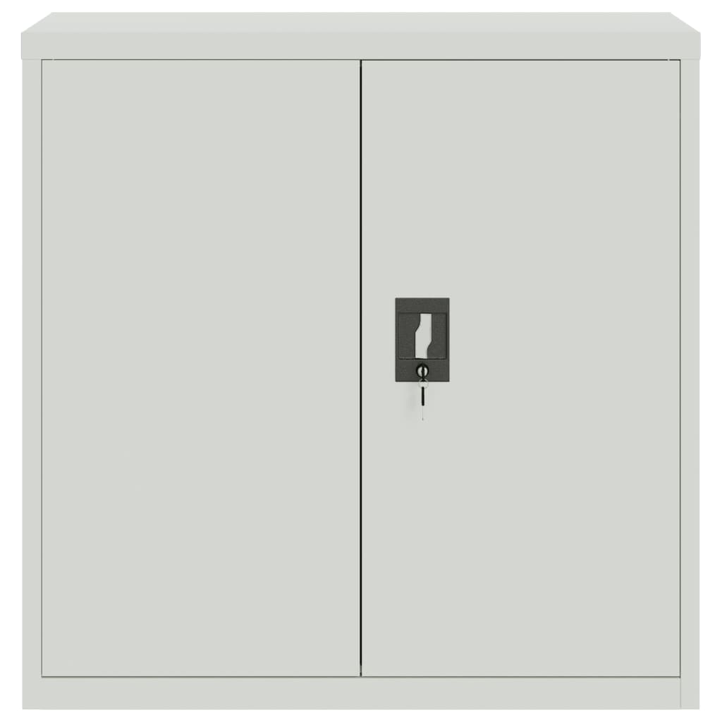 Armadio Classificatore Grigio Chiaro 90x40x130 cm in Acciaio | homemem39