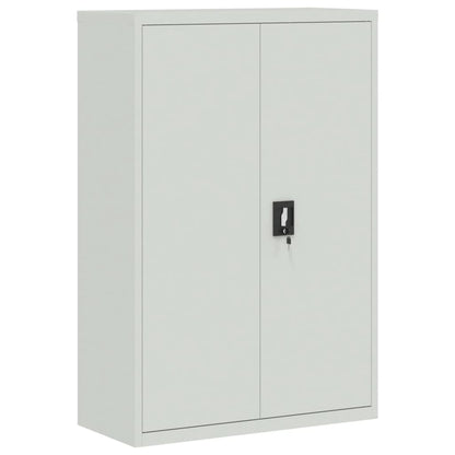 Armadio Classificatore Grigio Chiaro 90x40x180 cm in Acciaio | homemem39
