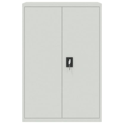 Armadio Classificatore Grigio Chiaro 90x40x180 cm in Acciaio | homemem39