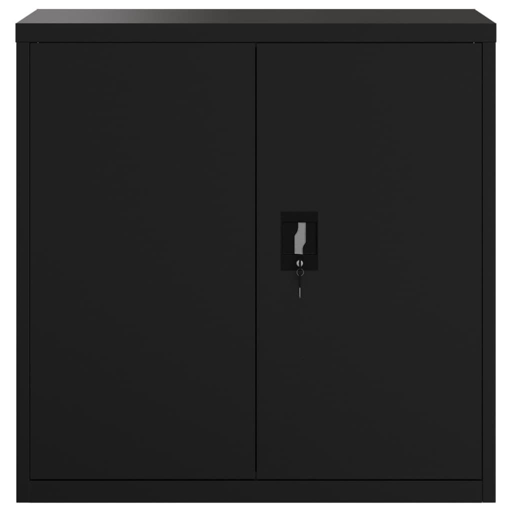 Armadio Classificatore Nero 90x40x130 cm in Acciaio | homemem39