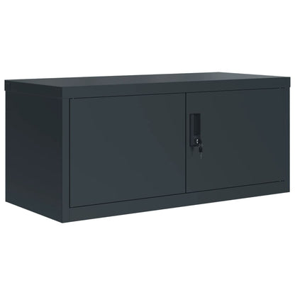 Armadio Classificatore Antracite 90x40x110 cm in Acciaio | homemem39