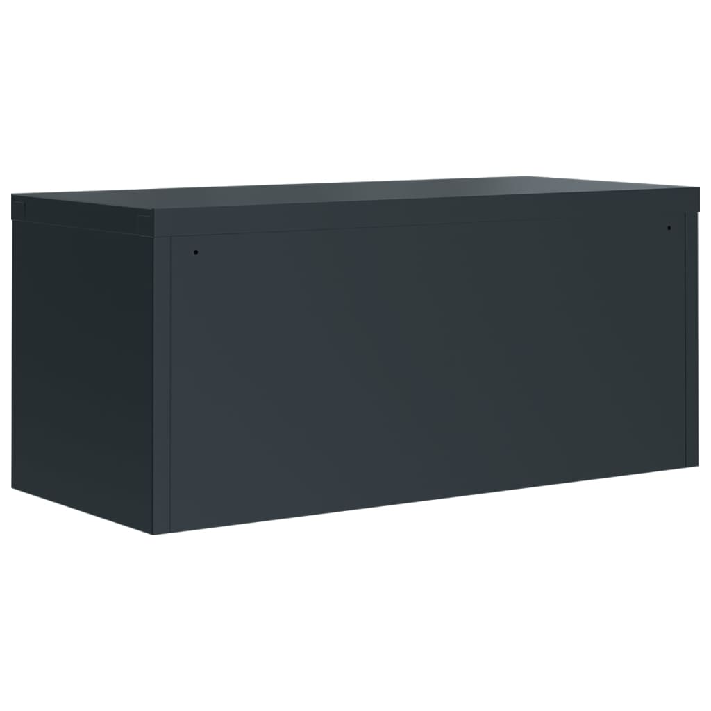 Armadio Classificatore Antracite 90x40x130 cm in Acciaio | homemem39