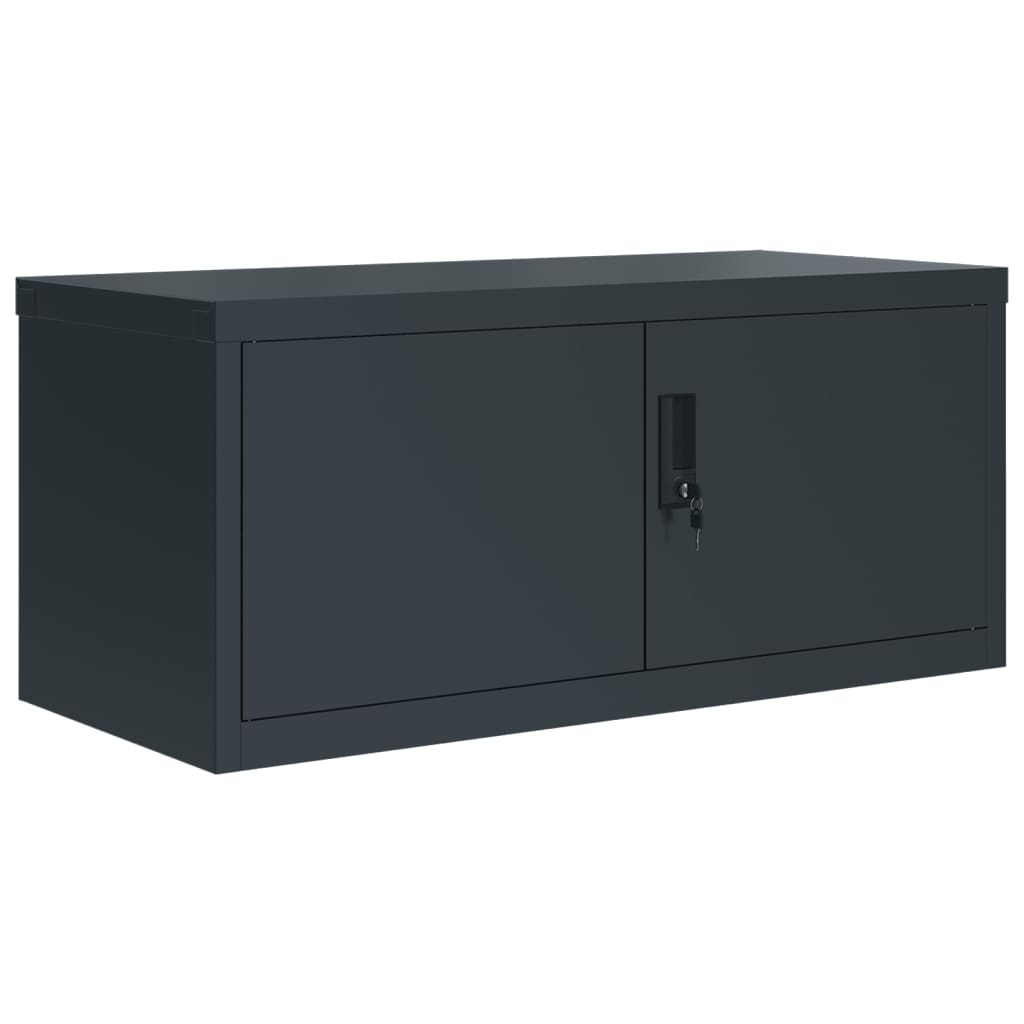 Armadio Classificatore Antracite 90x40x145 cm in Acciaio | homemem39