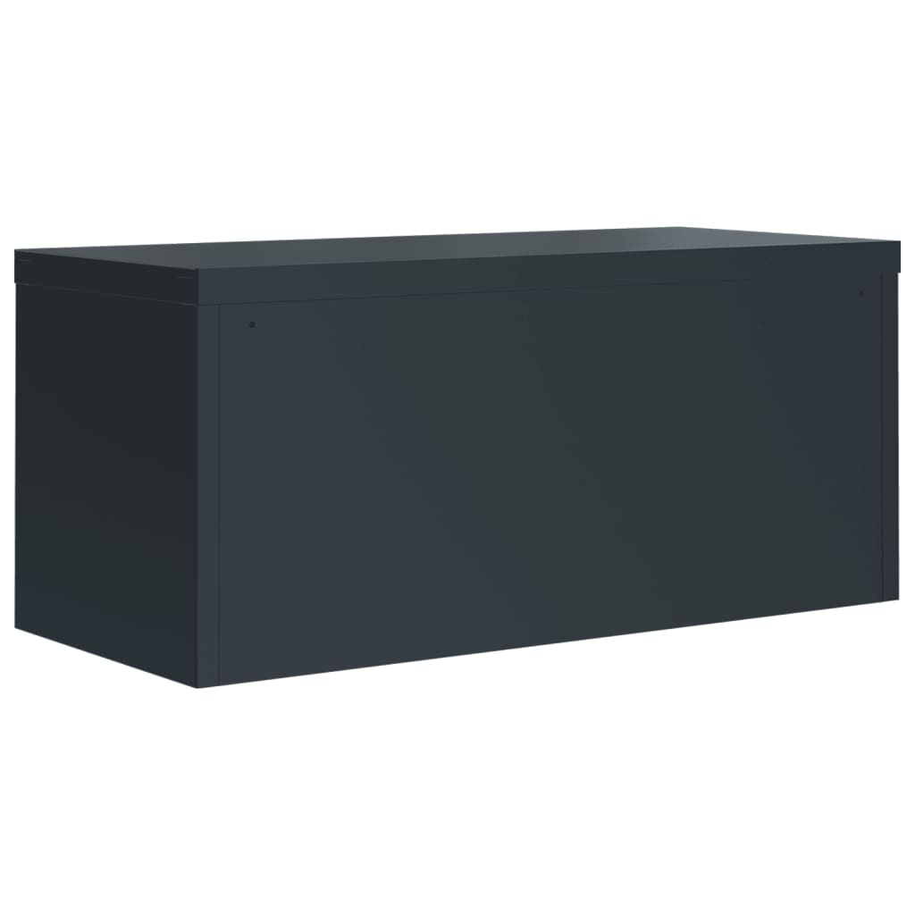 Armadio Classificatore Antracite 90x40x145 cm in Acciaio | homemem39