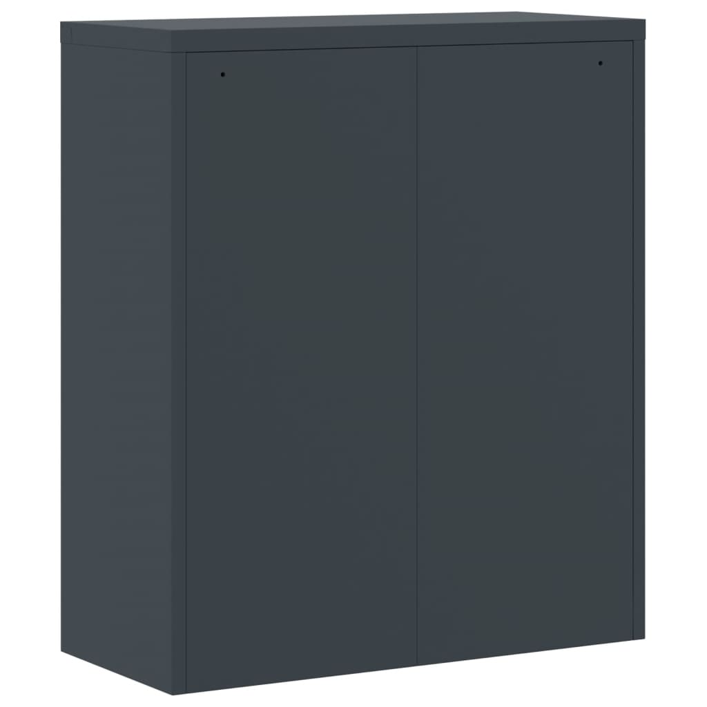 Armadio Classificatore Antracite 90x40x145 cm in Acciaio | homemem39
