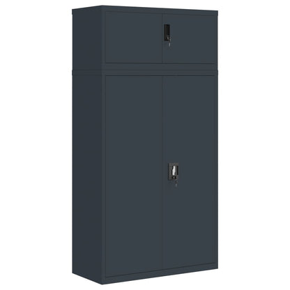 Armadio Classificatore Antracite 90x40x180 cm in Acciaio | homemem39