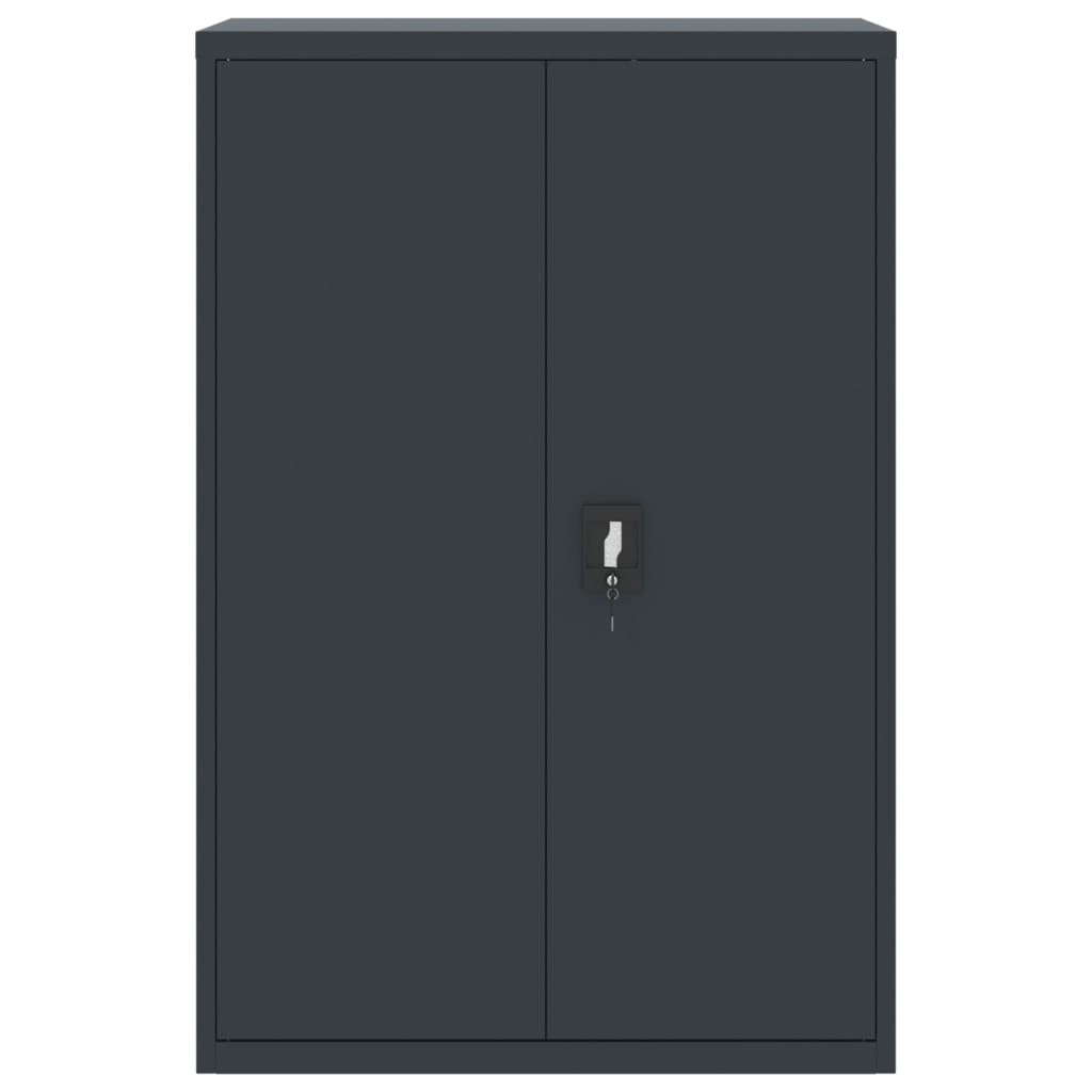 Armadio Classificatore Antracite 90x40x180 cm in Acciaio | homemem39