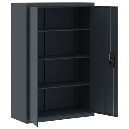 Armadio Classificatore Antracite 90x40x180 cm in Acciaio | homemem39