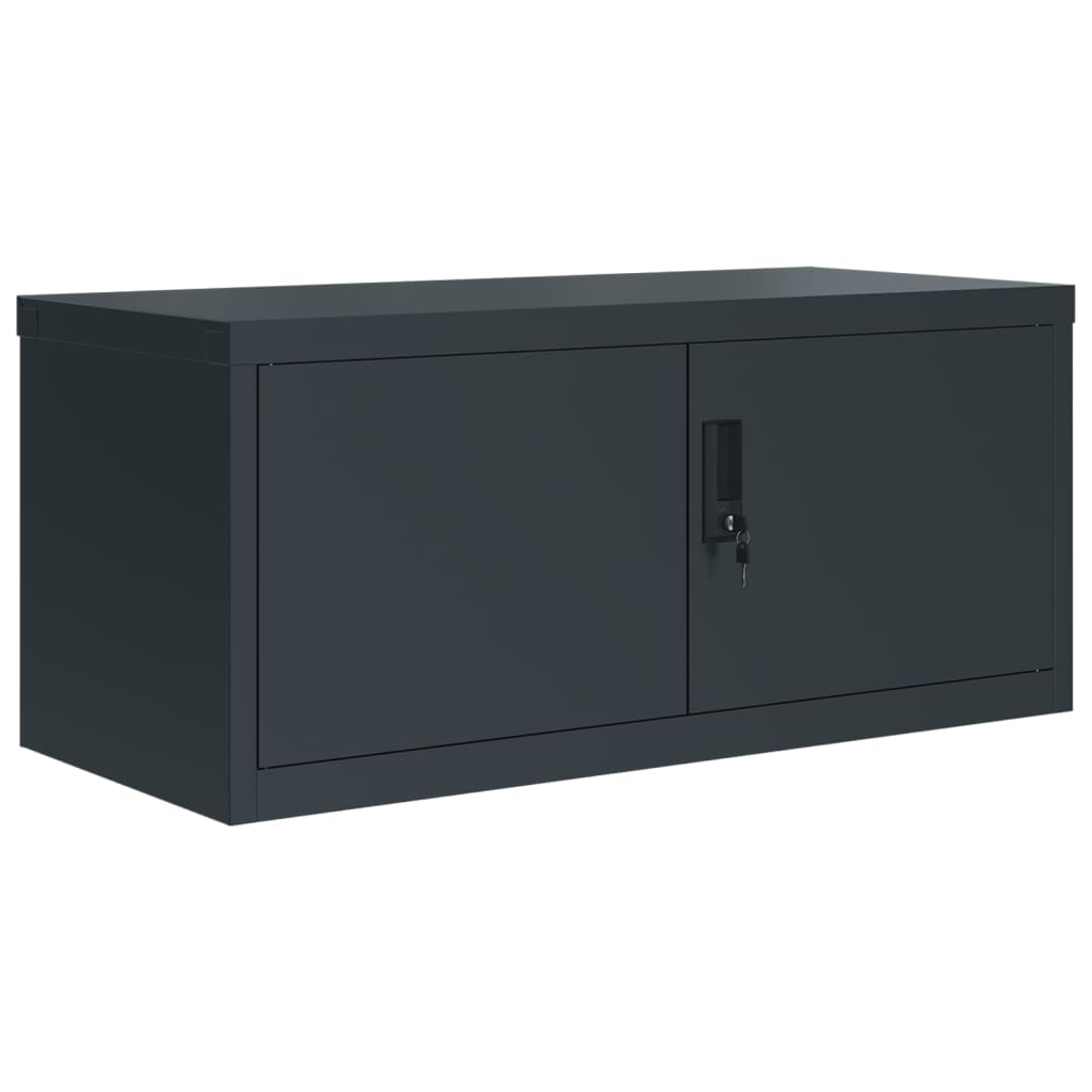 Armadio Classificatore Antracite 90x40x220 cm in Acciaio | homemem39