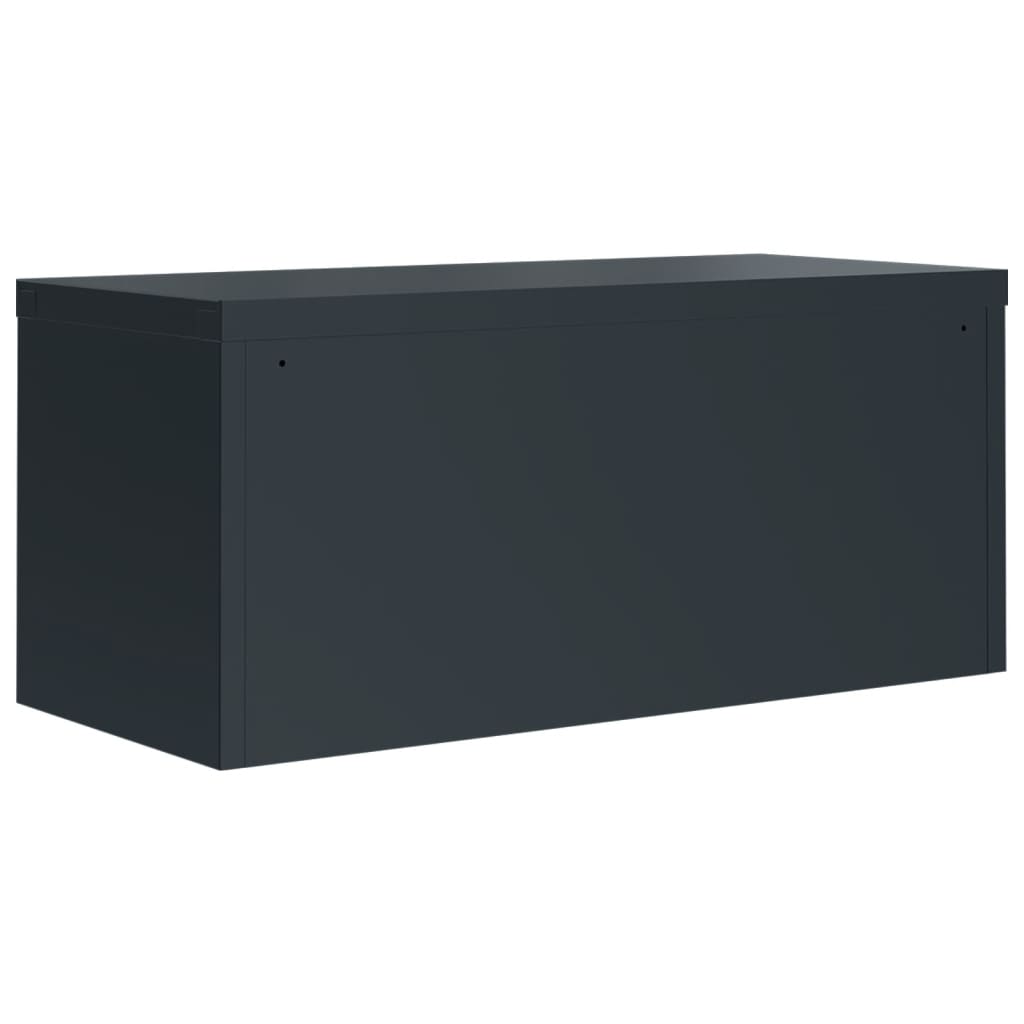 Armadio Classificatore Antracite 90x40x220 cm in Acciaio | homemem39