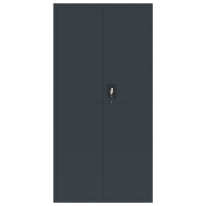 Armadio Classificatore Antracite 90x40x220 cm in Acciaio | homemem39