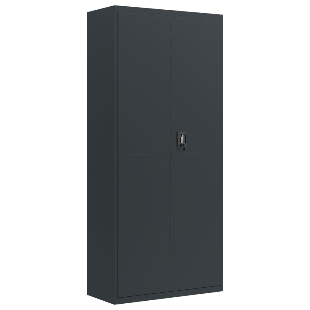 Armadio Classificatore Antracite 90x40x240 cm in Acciaio | homemem39