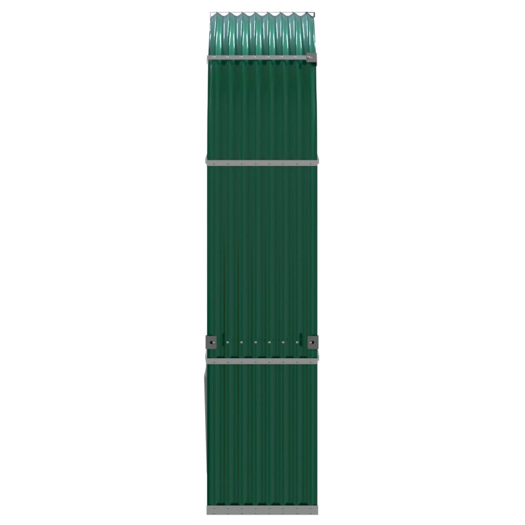 Portaceppi Verde 120x45x210 cm in Acciaio Zincato - homemem39