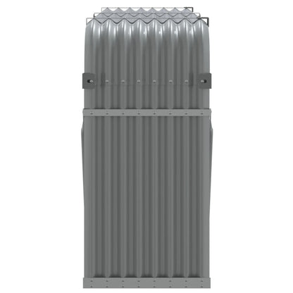 Portaceppi Grigio Chiaro 180x45x100 cm in Acciaio Zincato - homemem39