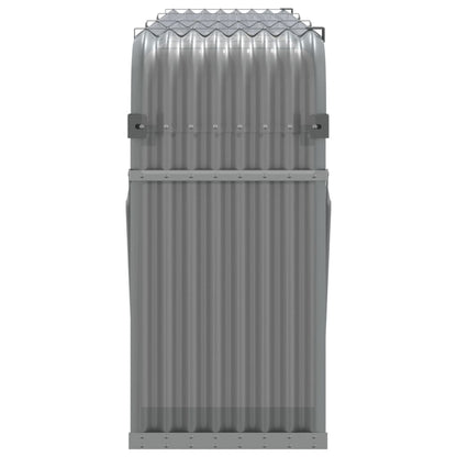 Portaceppi Grigio Chiaro 234x45x100 cm in Acciaio Zincato - homemem39