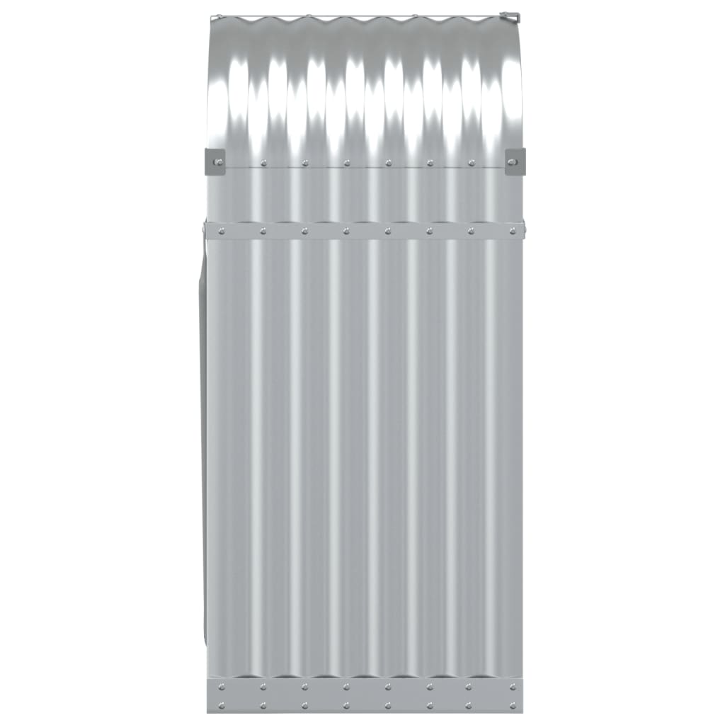 Portaceppi Argento 40x45x100 cm in Acciaio Zincato - homemem39