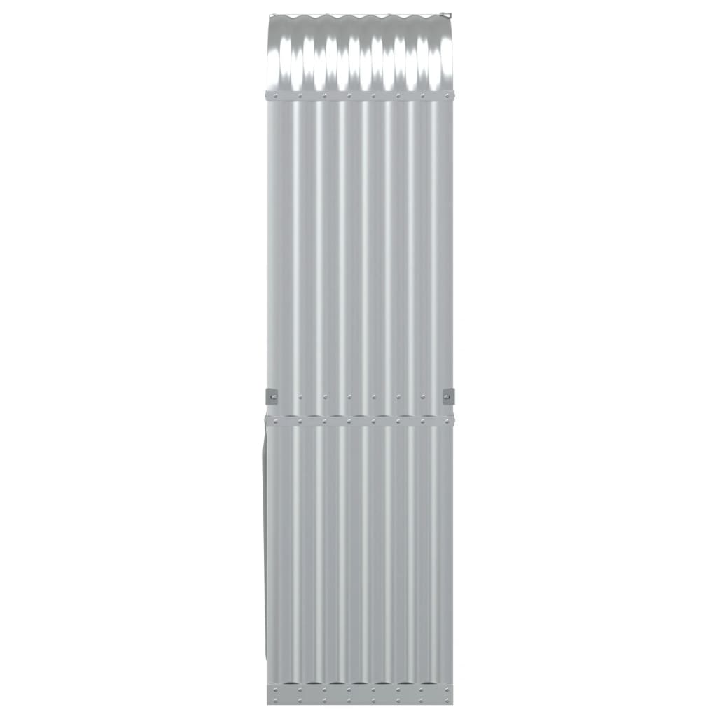 Portaceppi Argento 40x45x170 cm in Acciaio Zincato - homemem39