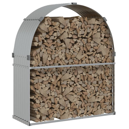 Portaceppi Argento 120x45x140 cm in Acciaio Zincato