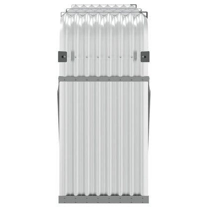 Portaceppi Argento 180x45x100 cm in Acciaio Zincato