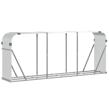 Portaceppi Argento 234x45x100 cm in Acciaio Zincato