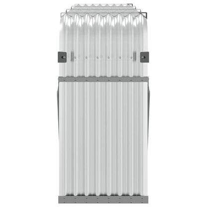 Portaceppi Argento 234x45x100 cm in Acciaio Zincato