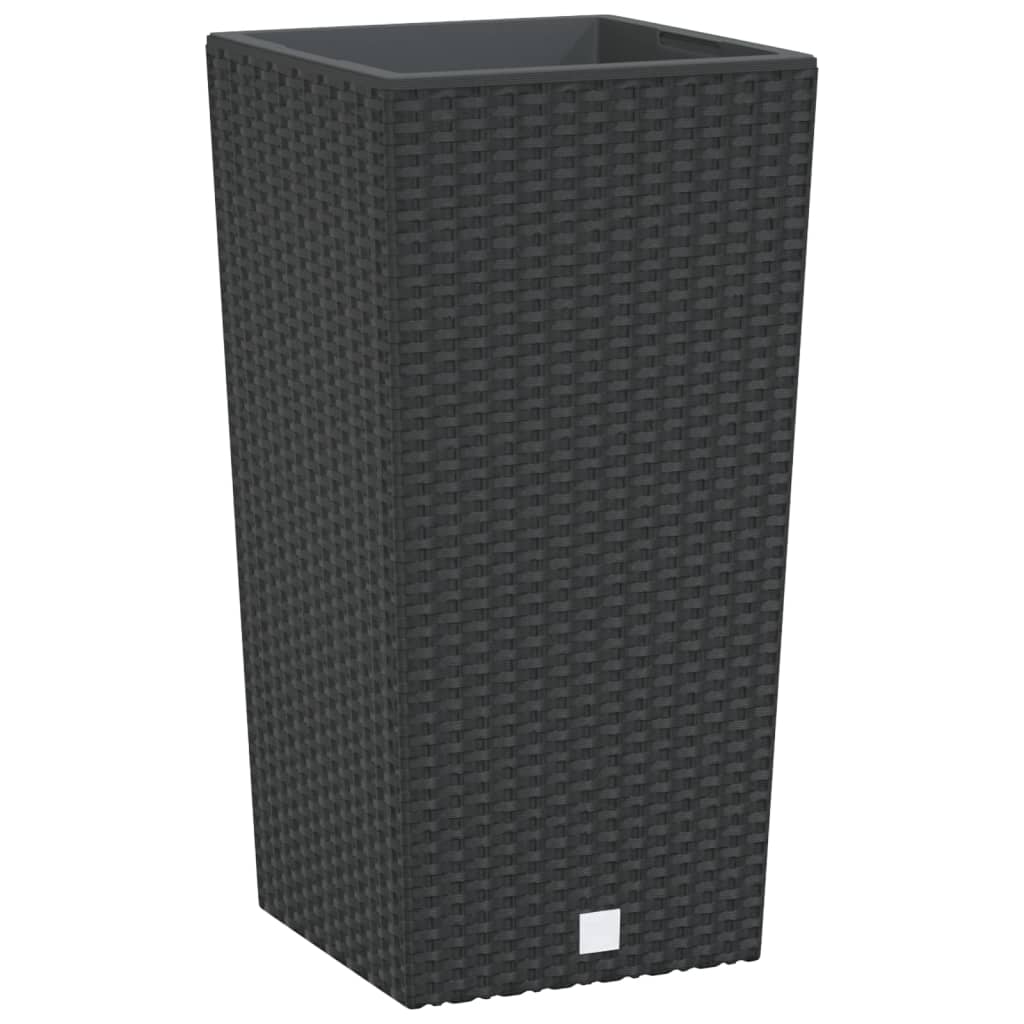 Fioriera con Interno Rimovibile Antracite 11 / 26,5 L PP Rattan | homemem39