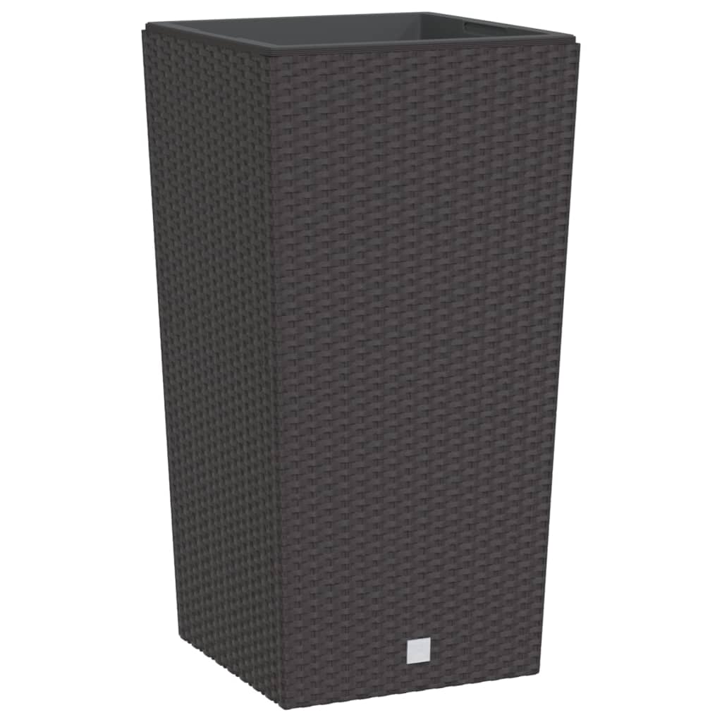 Fioriera con Interno Rimovibile Marrone 21 / 49 L PP Rattan | homemem39
