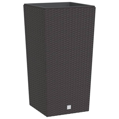 Fioriera con Interno Rimovibile Marrone 21 / 49 L PP Rattan | homemem39