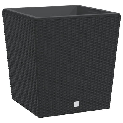 Fioriera con Interno Rimovibile Antracite 37 / 64 L PP Rattan | homemem39