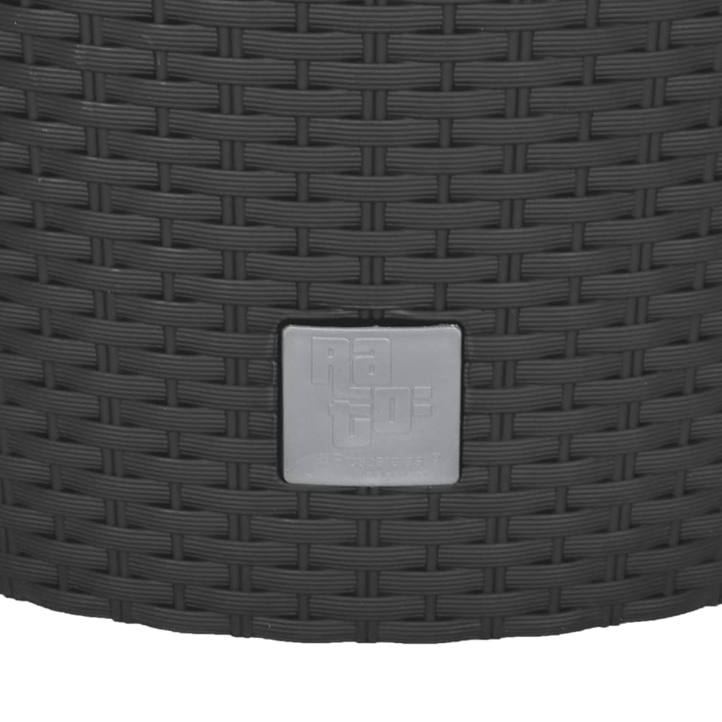 Fioriera con Interno Rimovibile Antracite 15 / 15,3 L PP Rattan | homemem39
