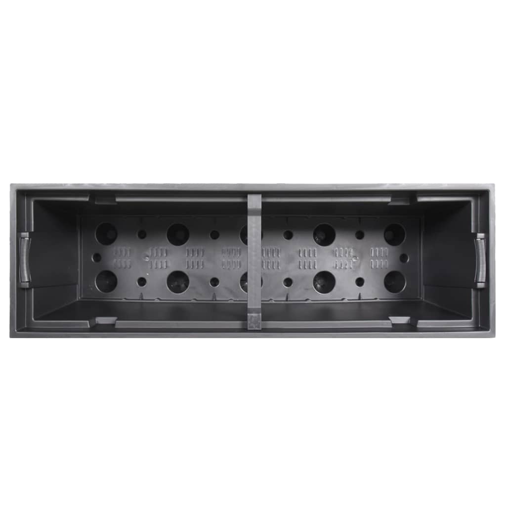 Fioriera con Interno Rimovibile Antracite 12 / 44 L PP Rattan | homemem39