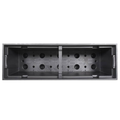Fioriera con Interno Rimovibile Antracite 12 / 44 L PP Rattan | homemem39