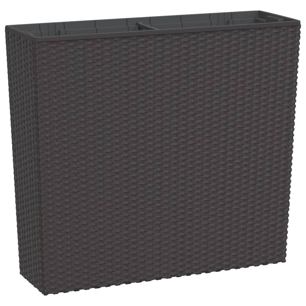 Fioriera con Interno Rimovibile Marrone 12 / 44 L PP Rattan | homemem39