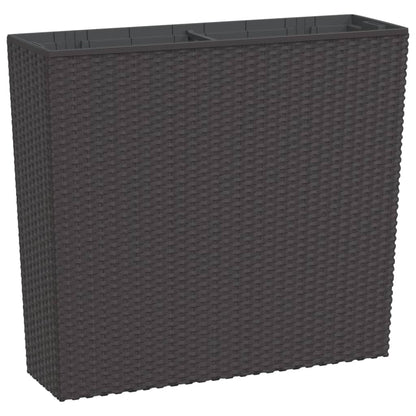 Fioriera con Interno Rimovibile Marrone 12 / 44 L PP Rattan | homemem39