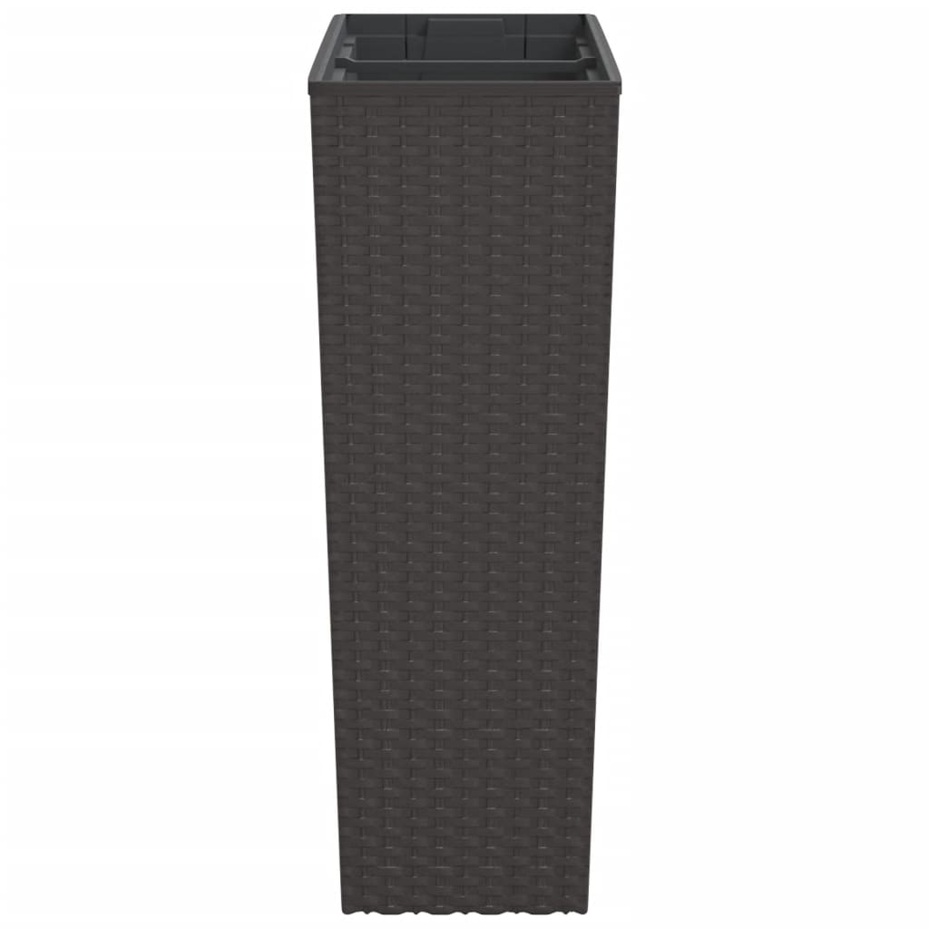 Fioriera con Interno Rimovibile Marrone 12 / 44 L PP Rattan | homemem39