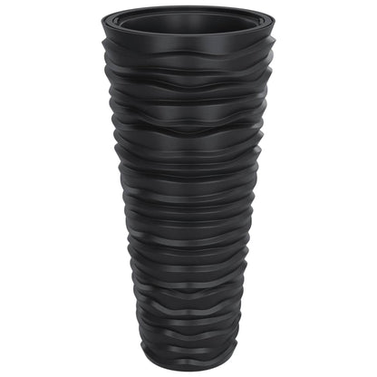 Fioriera con Interno Rimovibile Antracite 18/45 L PP Scanalato | homemem39